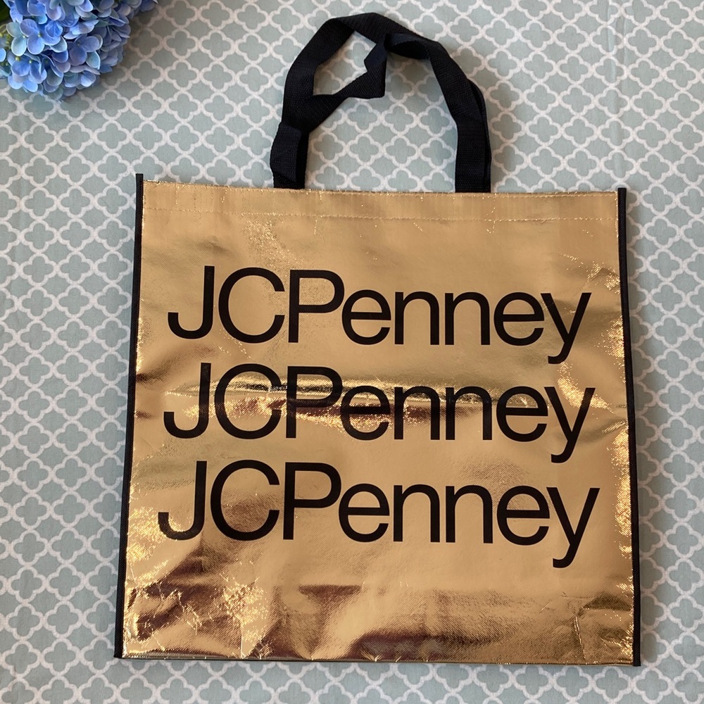 JC Penny Reusable Gold Shopping Bag Black Friday 2024 - Picture 2 of 5